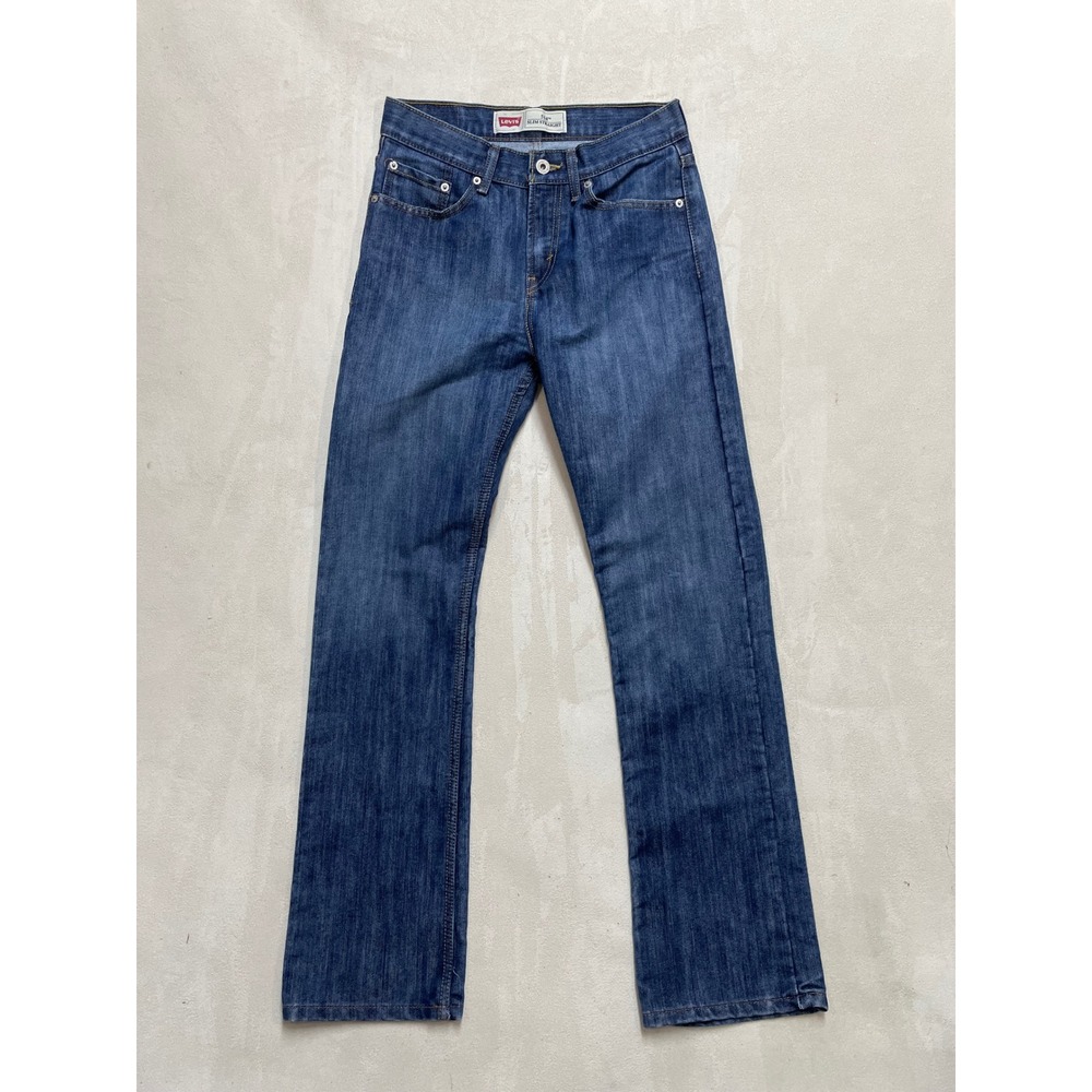 Levis 514 Slim Straight Jeans Mens 27x29 Blue Denim Pants 18 Slim Youth